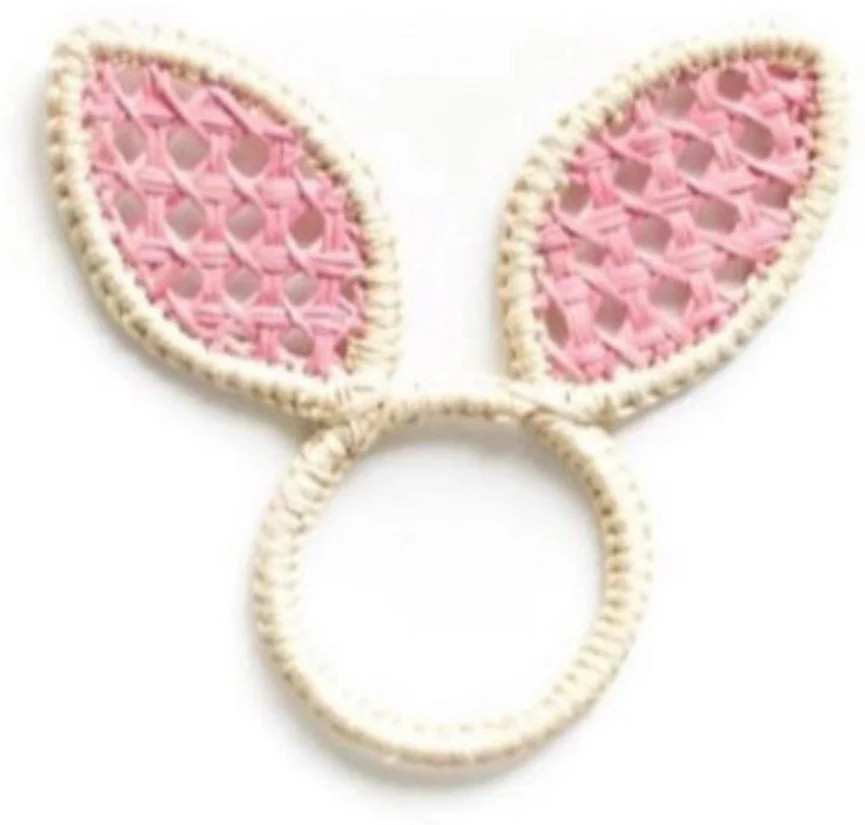 Easter Bunny Ears Woven Napkin Ring | Macondo Forever