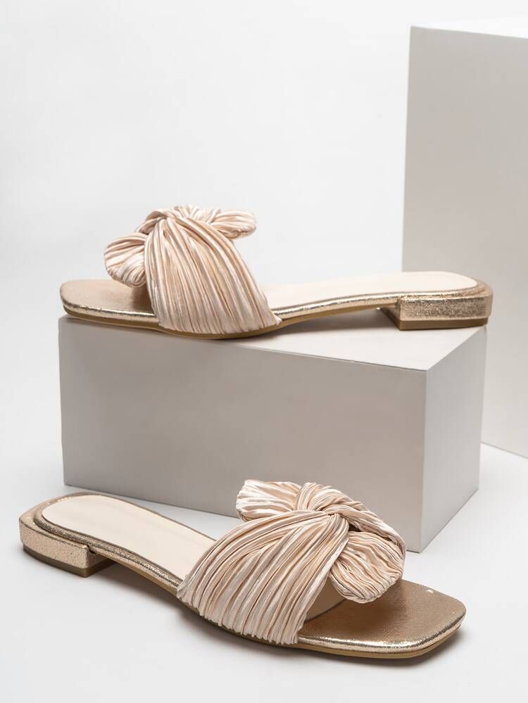 Knot Decor Slide Sandals | SHEIN