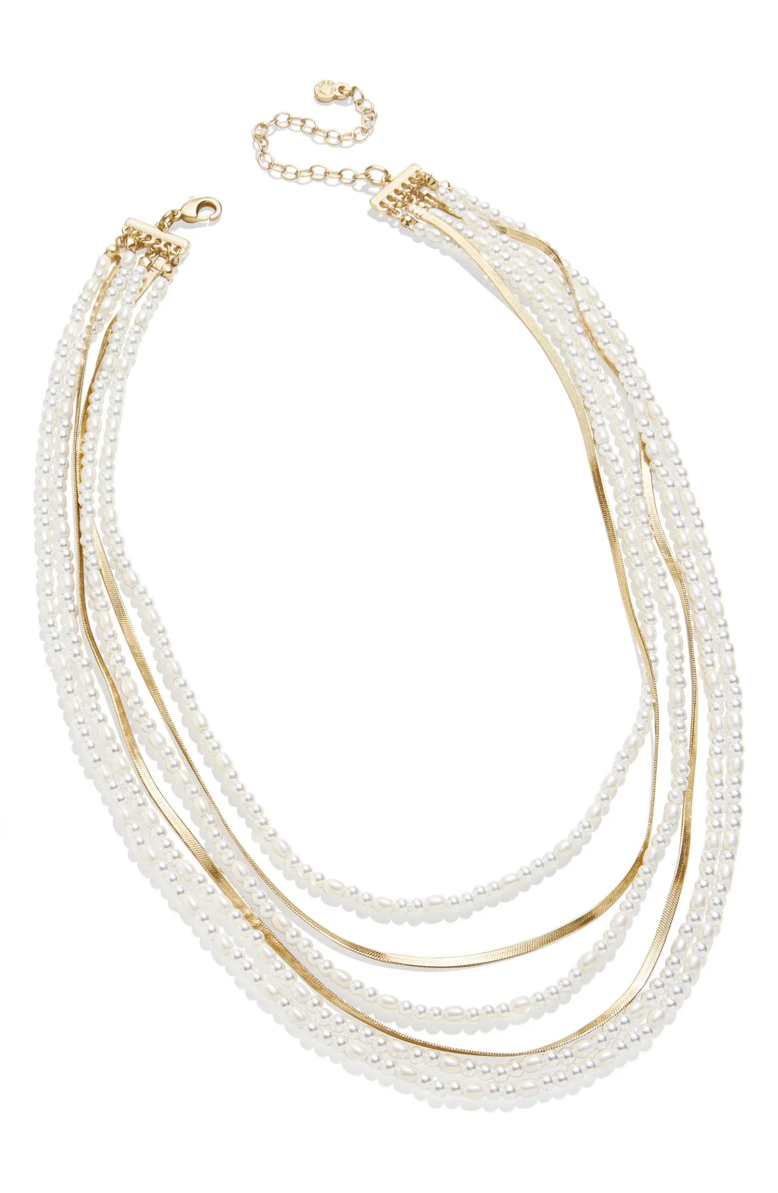 Imitation Pearl Layered Necklace | Nordstrom