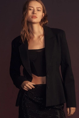 Corset Seamed Blazer | Anthropologie (US)