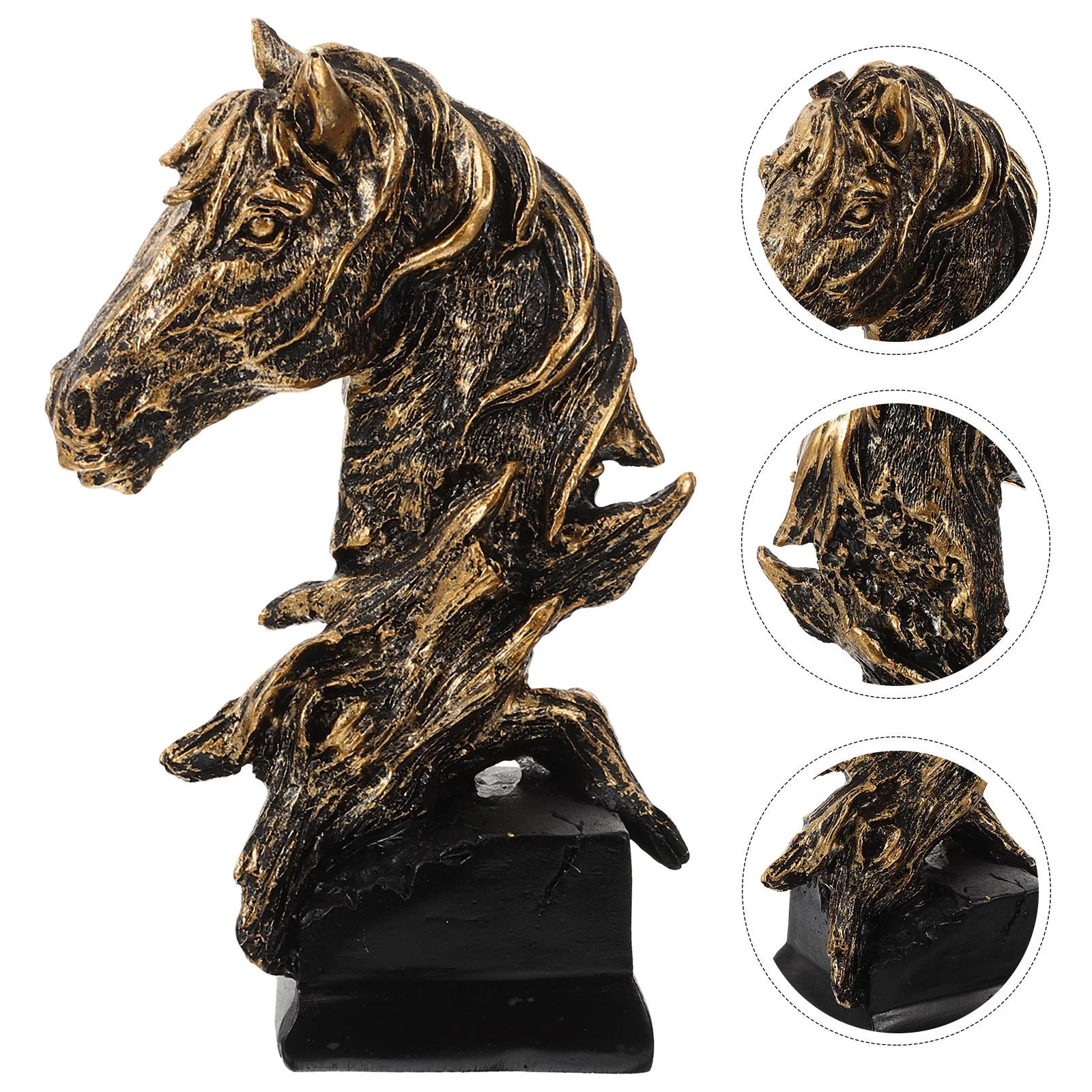 Raindrops  Equestrian Home Decor Table Horse Horses Ornaments Office Bridegroom Golden | Walmart (US)