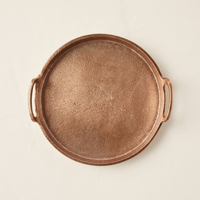 7" Round Metal Catchall Tray Antique Copper - Hearth & Hand™ with Magnolia | Target