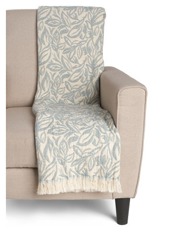 Made In Portugal Large Floral Print Mallow Throw | TJ Maxx