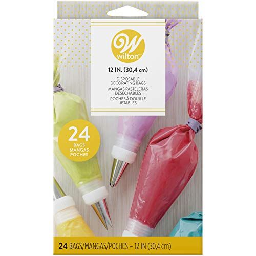 Wilton 12-Inch Disposable Decorating Bags for Piping and Decorating with Assorted Icings, Flexible a | Amazon (US)