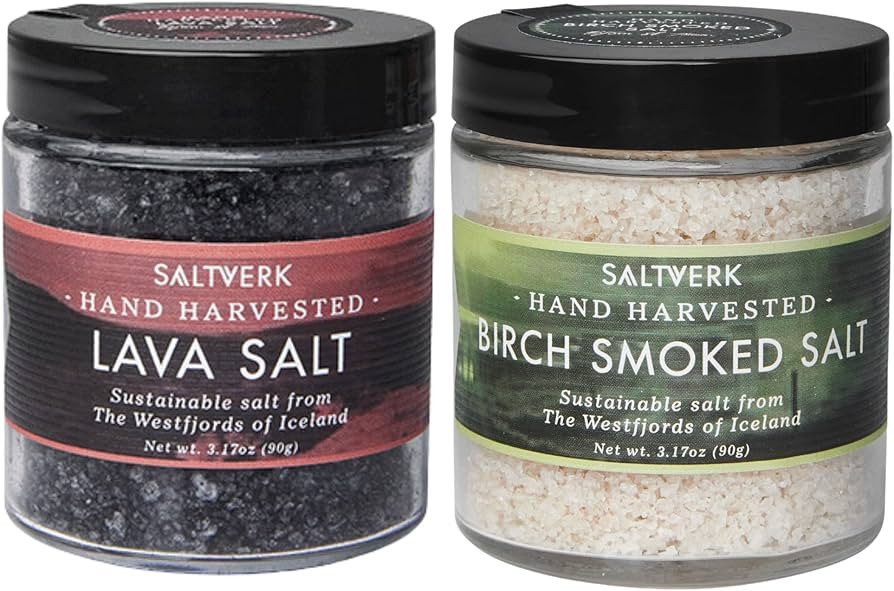 Saltverk Icelandic Sea Salt - Lava + Birch Smoked Bundle | Amazon (US)