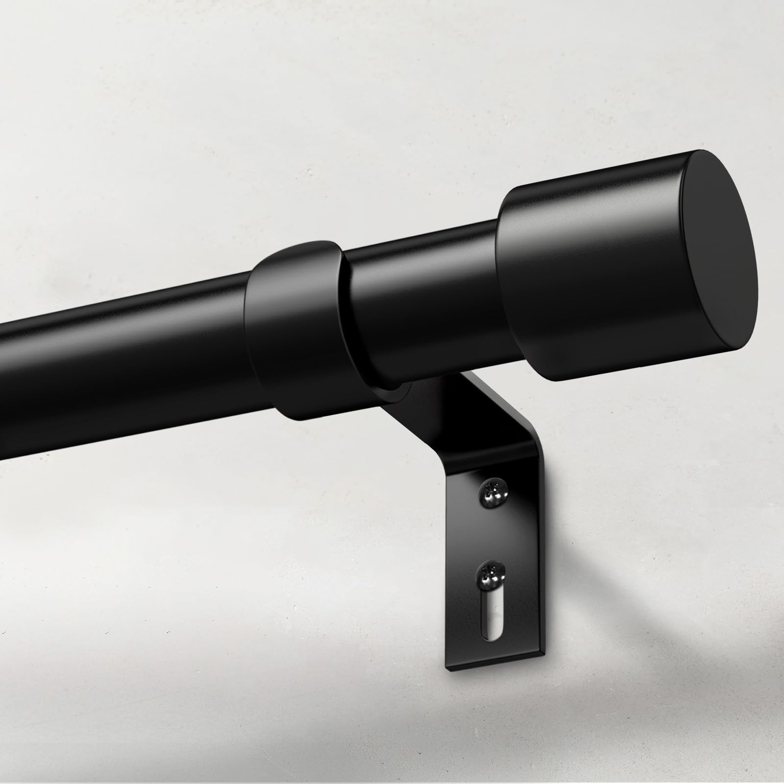 Heavy Duty Curtain Rods for Windows 28 to 48 Inch, 1 Inch Black Curtain Rods for Outdoor, Farmhou... | Amazon (US)