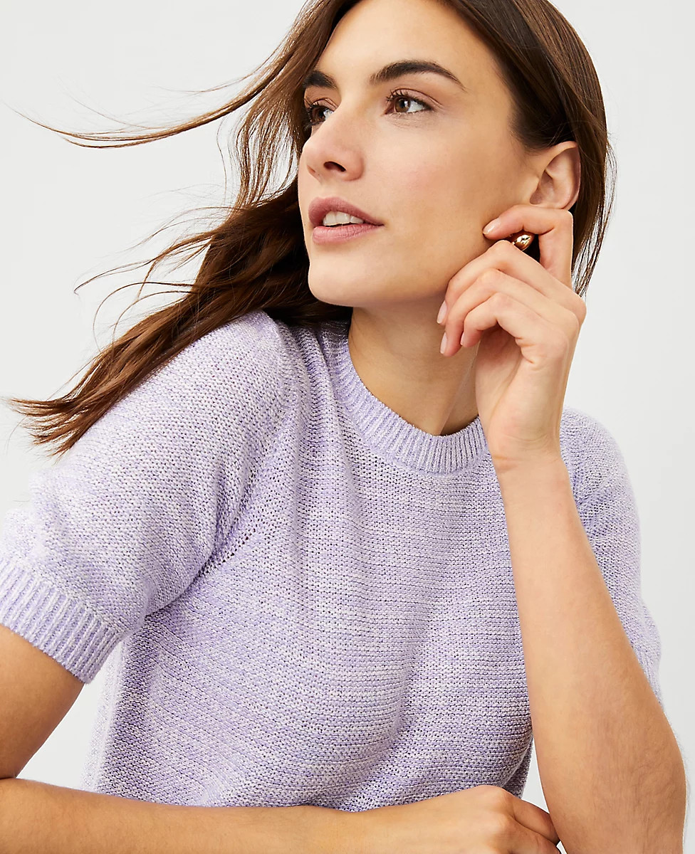 Tweedy Sweater Tee | Ann Taylor (US)