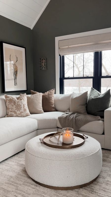 Our loft at the cabin is all about coziness and lounging with a touch of rustic nature. I wanted to bring the outside in with the paint color, natural colors in the decor and elk prints. 

#LTKhome #LTKstyletip