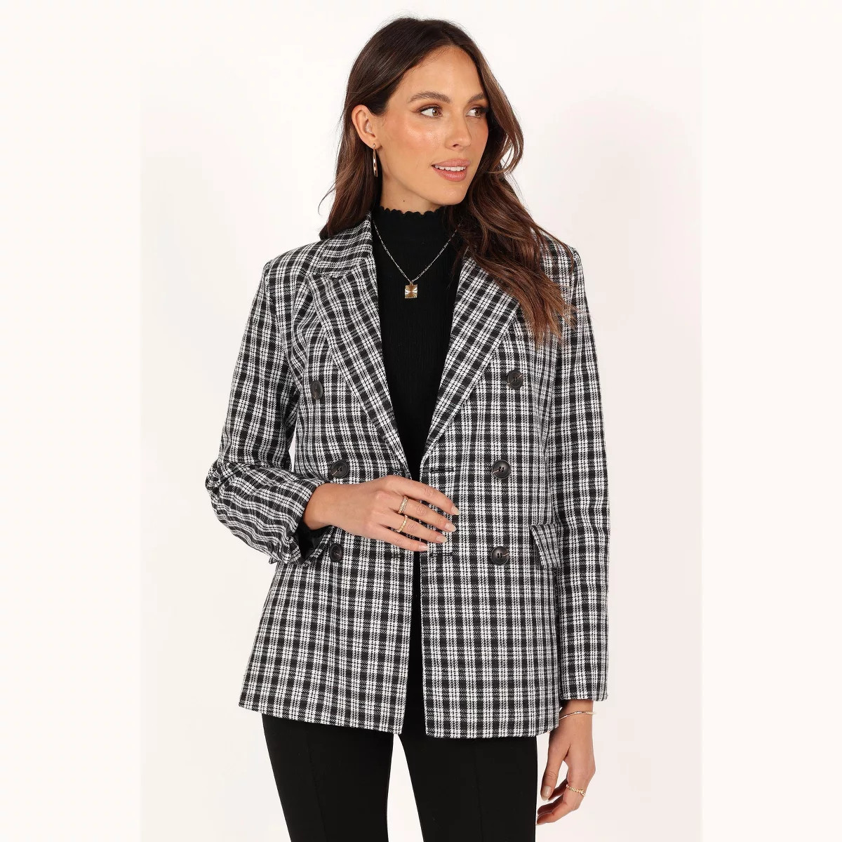 Petal and Pup Womens Elizabeth Plaid Blazer | Target