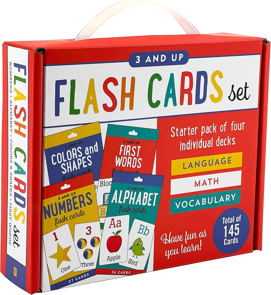 Flash Cards Value Pack - Set of 4 (Alphabet, First Words, Numbers, Colors & Shapes) | Amazon (US)