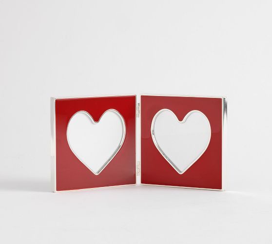 Enamel Heart Bifold Frames | Pottery Barn (US)
