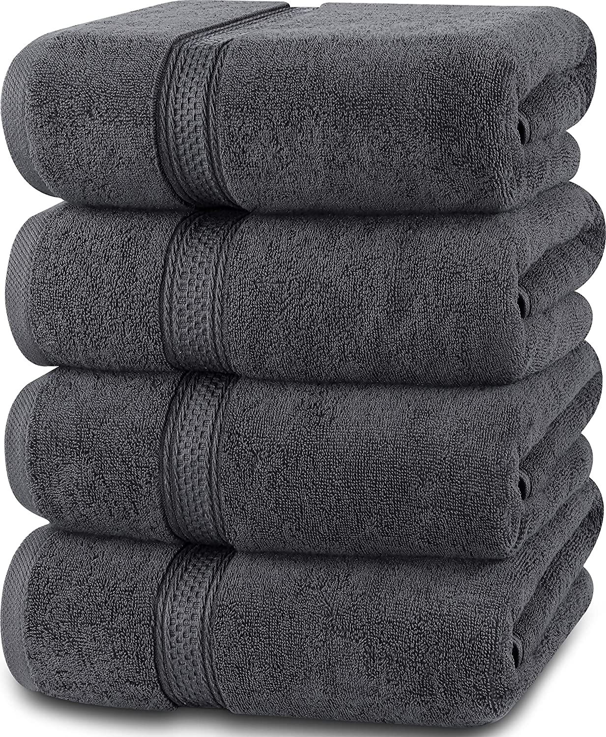 Utopia Towels 4 Pack Premium Bath Towels Set, (27 x 54 Inches) 100% Ring Spun Cotton 600GSM, Ligh... | Amazon (US)