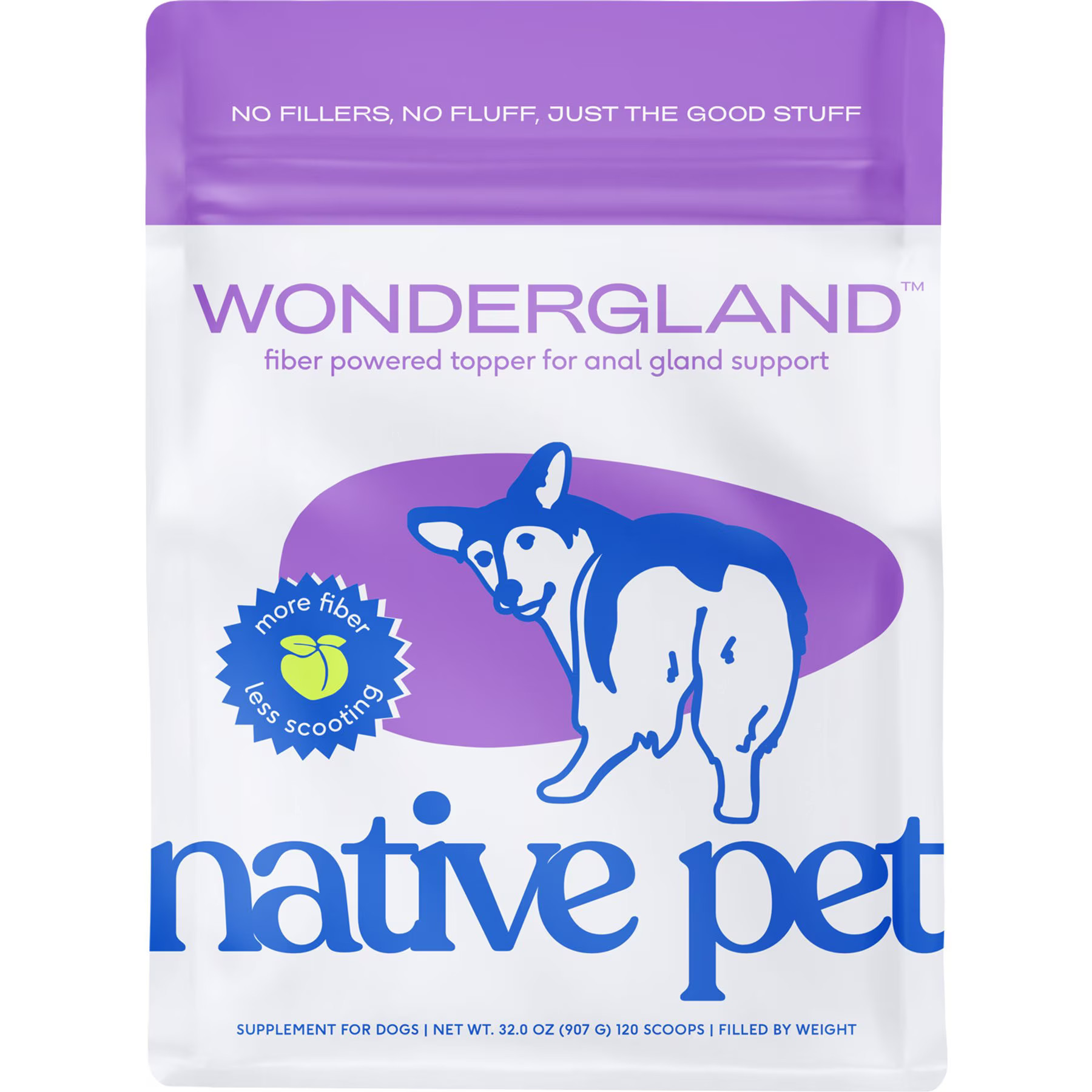 Native Pet WonderGland Anal Gland Pumpkin Fiber & Digestive Supplement for Dogs, 32-oz | Chewy