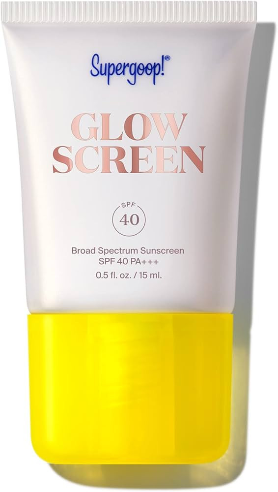 Amazon.com: Supergoop! Glowscreen (SPF 40) - 0.5 fl oz - Glowy Primer + Broad Spectrum Sunscreen ... | Amazon (US)