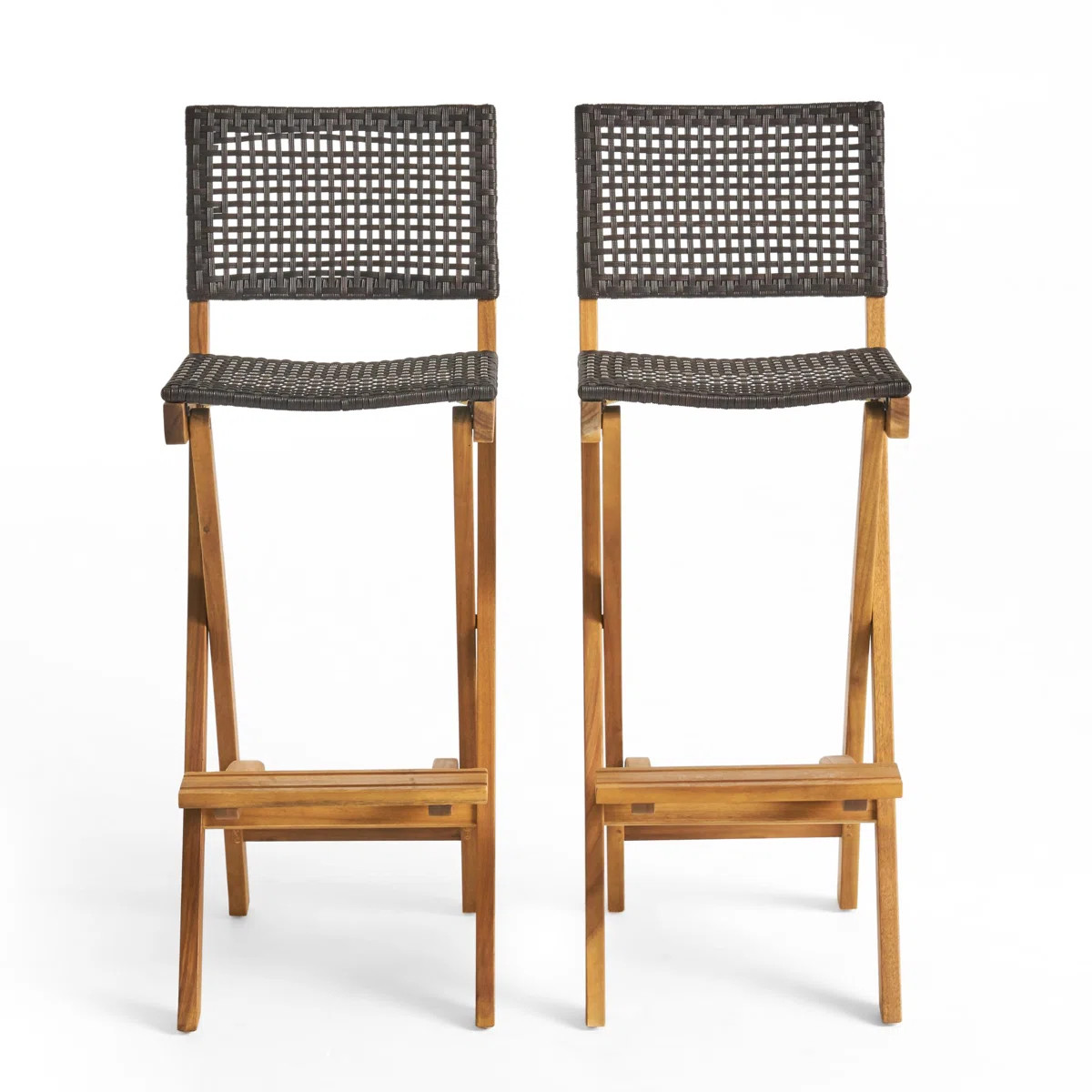 Kaylor Outdoor 31.5'' Bar Stool (Set of 2) | Wayfair North America