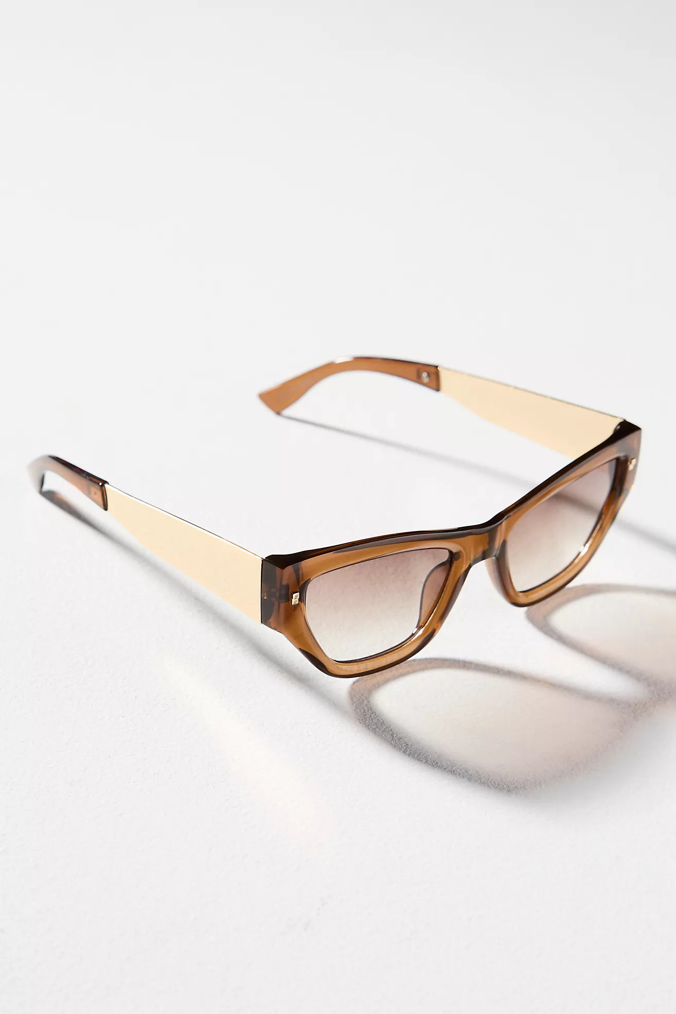 I-SEA Translucent Metal Cat-Eye Sunglasses | Anthropologie (US)