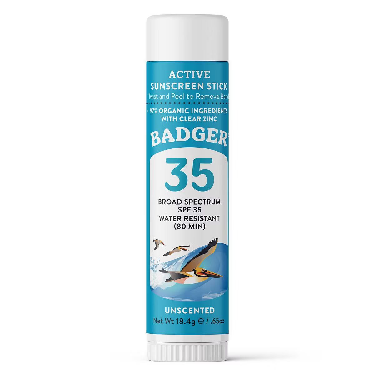 Badger Sport Mineral Sunscreen Face Stick - SPF 35 - 0.65oz | Target