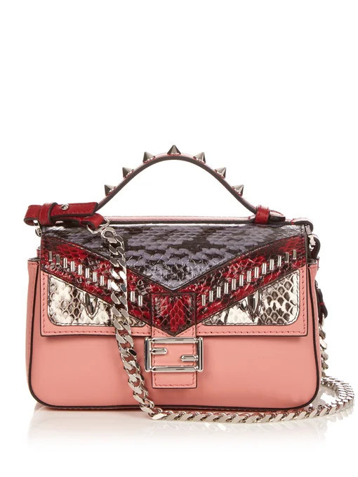 Double Micro Baguette leather cross-body bag | Matches (US)