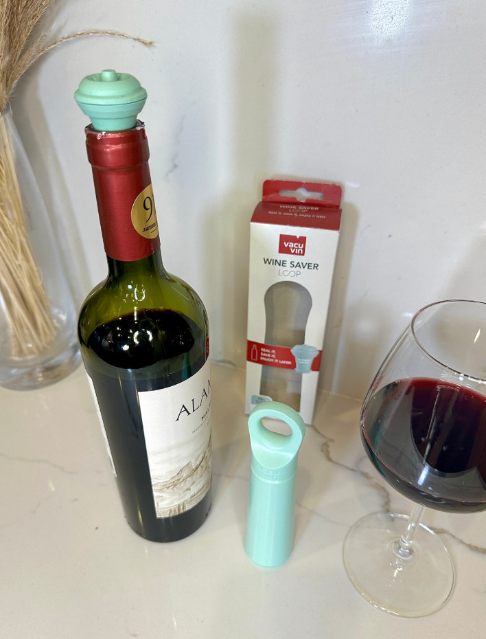 Keep every bottle fresh the easy (and elegant) way 🍷✨ with this reusable vacuum wine stopper! Designed to create an airtight seal, it helps preserve flavor and freshness longer so you can enjoy your wine at your own pace 💖🏡. Perfect for date nights, hosting, or saving the rest for later without spills or waste 👀✨. Trust me, this is one kitchen essential wine lovers will love having on hand 💕

#winestopper #wineaccessories #kitchenessentials #homeessentials #winelover #barcart #hostingessentials #homebar #entertaining #dailyessentials #kitchenmusthaves #lifestyleupgrade #drinkware #winepreserver #homeupgrade #cozyhome #modernliving #bartools #homeinspo #ltkhome #ltkfinds #musthave #winenight #stylishliving 

 