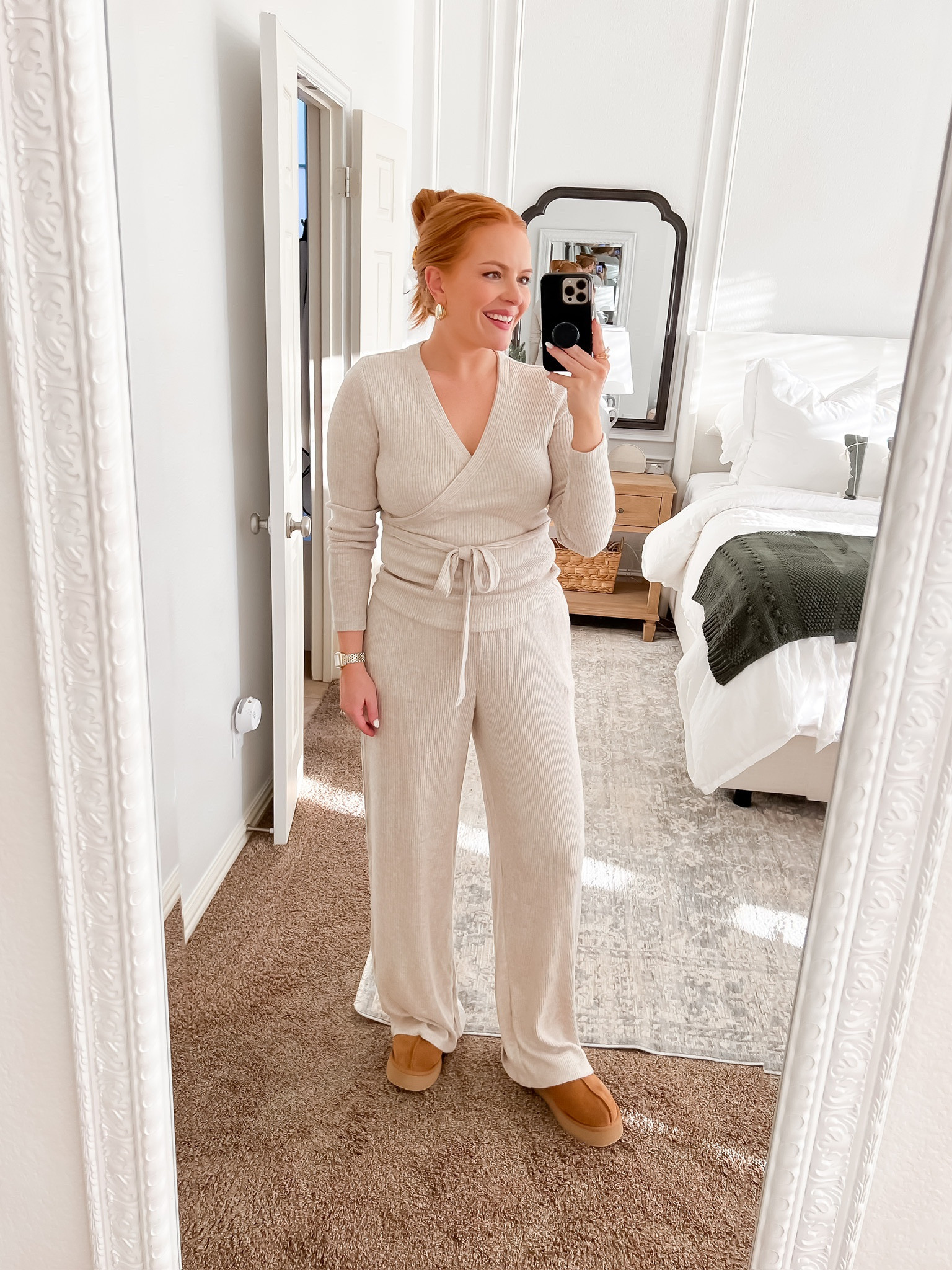 Express 50% off sale - cozy casual outfit! 

Wrap top: small
Ribbed pants: small

#LTKSeasonal #LTKfindsunder50 #LTKsalealert