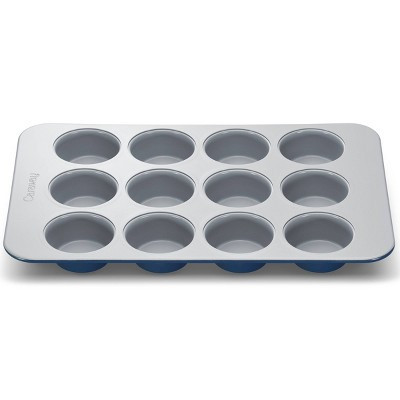 Caraway Home 10.04" Nonstick Ceramic Muffin Pan Navy: Aluminized Steel, Hand Wash, Caraway Bakeware, Cupcake Pan | Target