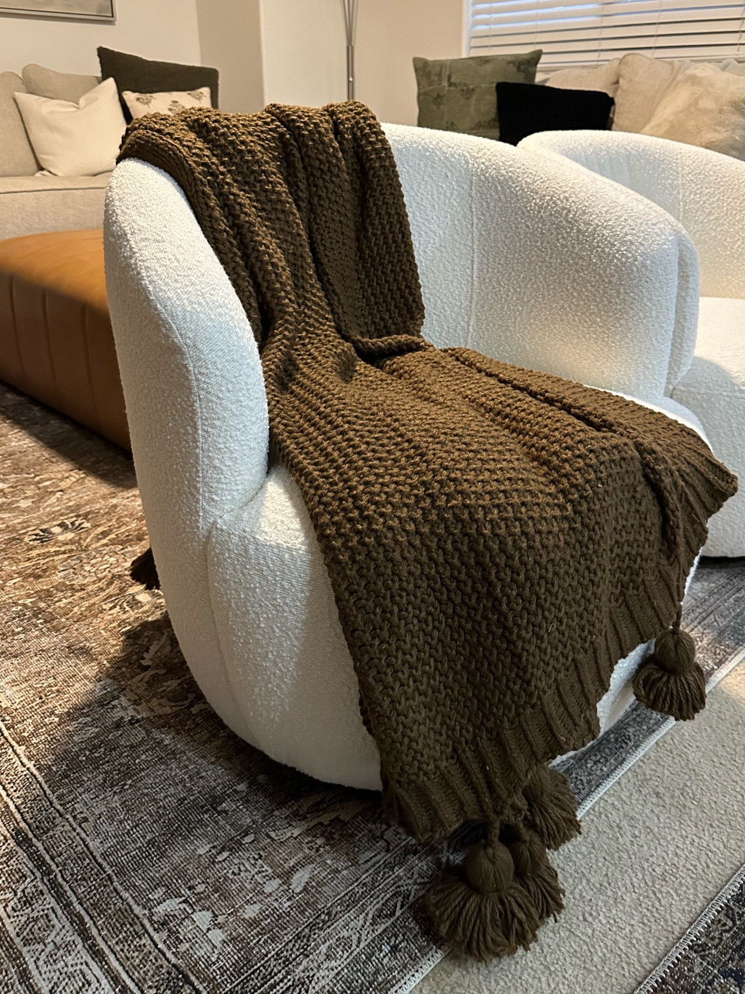 The best swivel chairs for any space, especially a small one! The bouclé fabric is perfect 🤍 

Find more content on Instagram @amandadealdesigns for more sources and daily finds from crate & barrel, CB2, Amber Lewis, Loloi, west elm, pottery barn, rejuvenation, William & Sonoma, amazon, shady lady tree, interior design, home decor, studio mcgee x target, bedroom furniture, living room, bedroom, bedroom styling, restoration hardware, end table, side table, framed art, vintage art, wall decor, area rugs, runners, vintage rug, target finds, sale alert, tj maxx, Marshall’s, home goods, table lamps, threshold, target, wayfair finds, Turkish pillow, Turkish rug, sofa, couch, dining room, high end look for less, kirkland’s, Ballard designs, wayfair, high end look for less, studio mcgee, mcgee and co, target, world market, sofas, loveseat, bench, magnolia, joanna gaines, pillows, pb, pottery barn, nightstand, throw blanket, target, joanna gaines, hearth & hand, floor lamp, world market, faux olive tree, throw pillow, lumbar pillows, arch mirror, brass mirror, floor mirror, designer dupe, counter stools, barstools, coffee table, nightstands, console table, sofa table, dining table, dining chairs, arm chairs, dresser, chest of drawers, Kathy kuo, LuLu and Georgia 

#LTKhome #LTKSeasonal #LTKsalealert