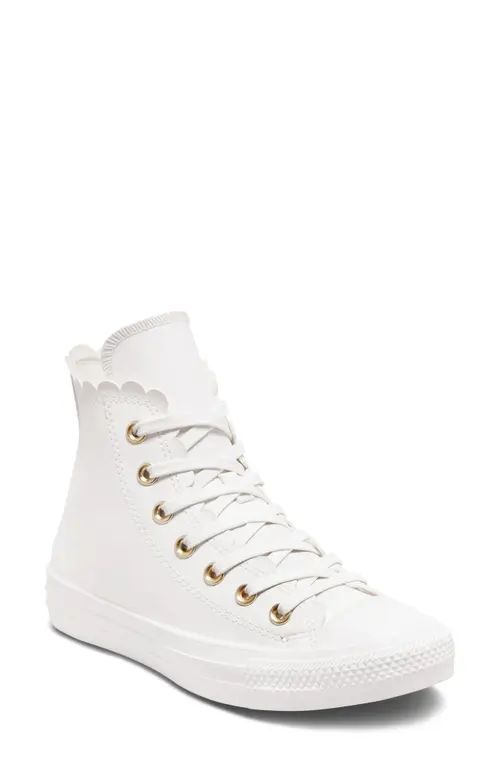 Converse Chuck Taylor® All Star® High Top Sneaker in Vintage White/Egret/Gold at Nordstrom, Siz... | Nordstrom