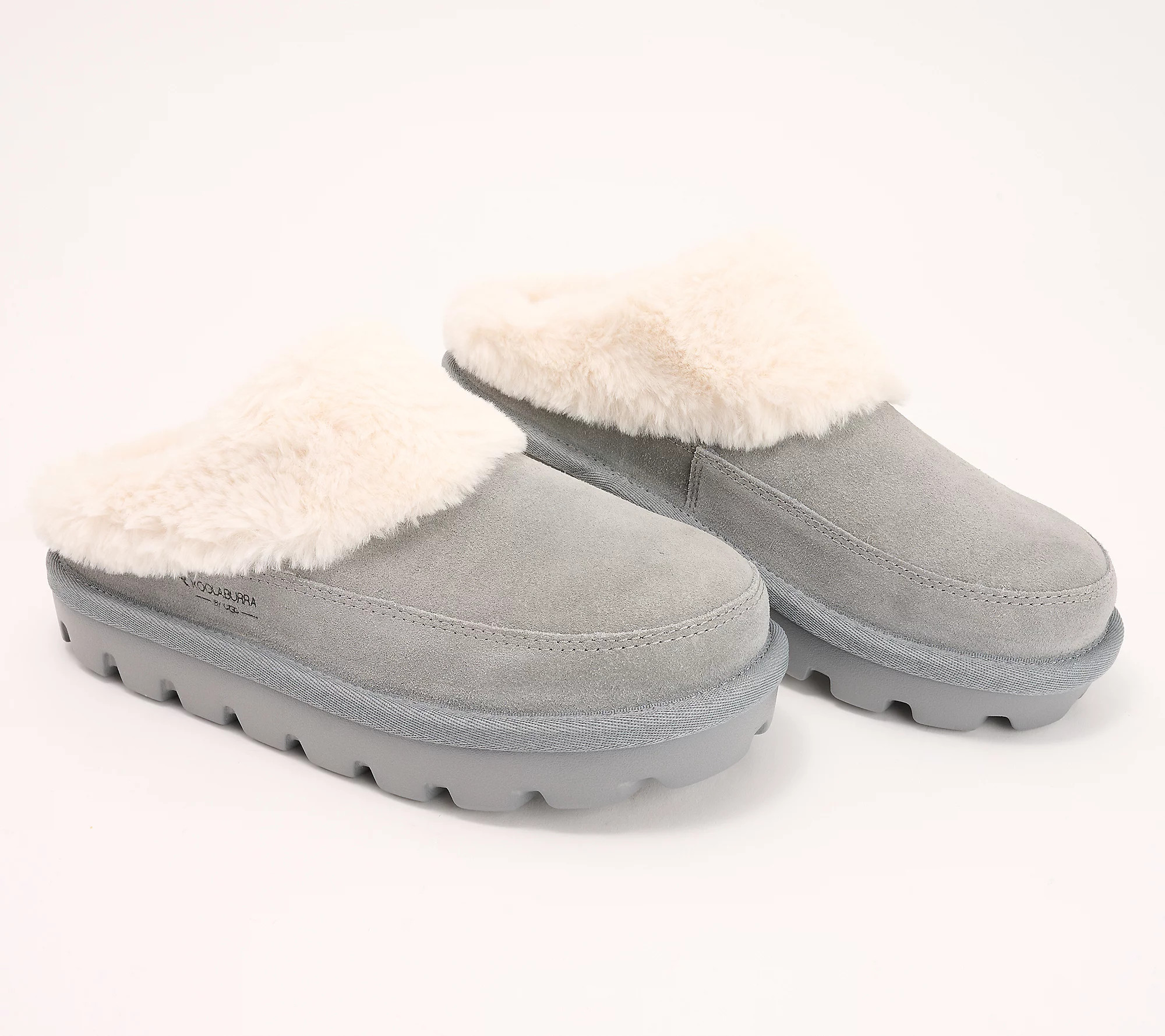 As Is Koolaburra by UGG Suede Fluff Slippers- Tizzey | QVC