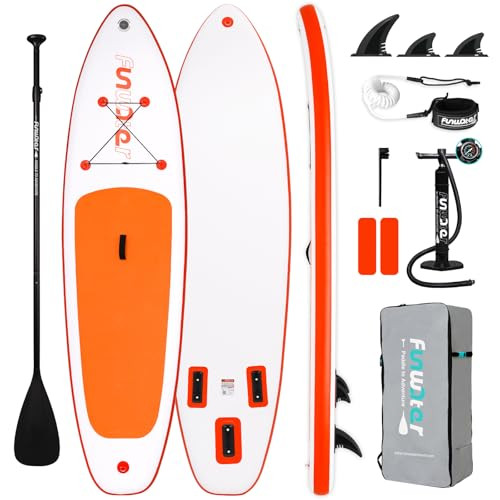 Amazon.com : FunWater SUP Inflatable Stand Up Paddle Board 10'6×33"×6" Ultra-Light Inflatable P... | Amazon (US)