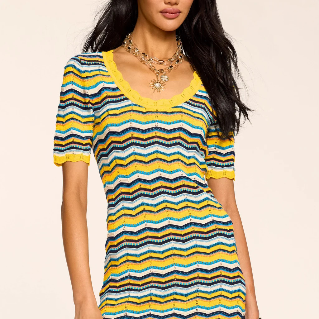 Caitlin Printed Knit Mini Dress | Ramy Brook