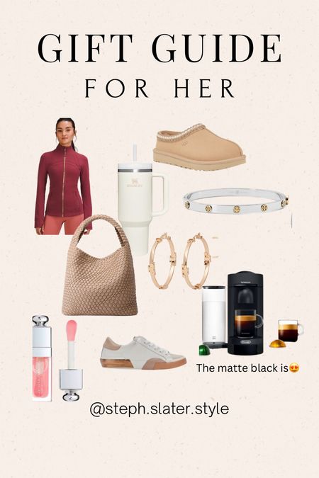 Holiday gift guide for her. Lululemon. Nespresso. Tory Burch jewelry. Uggs. Tote bag. Stanley. Great gifts for her 

#LTKSeasonal #LTKGiftGuide #LTKHoliday