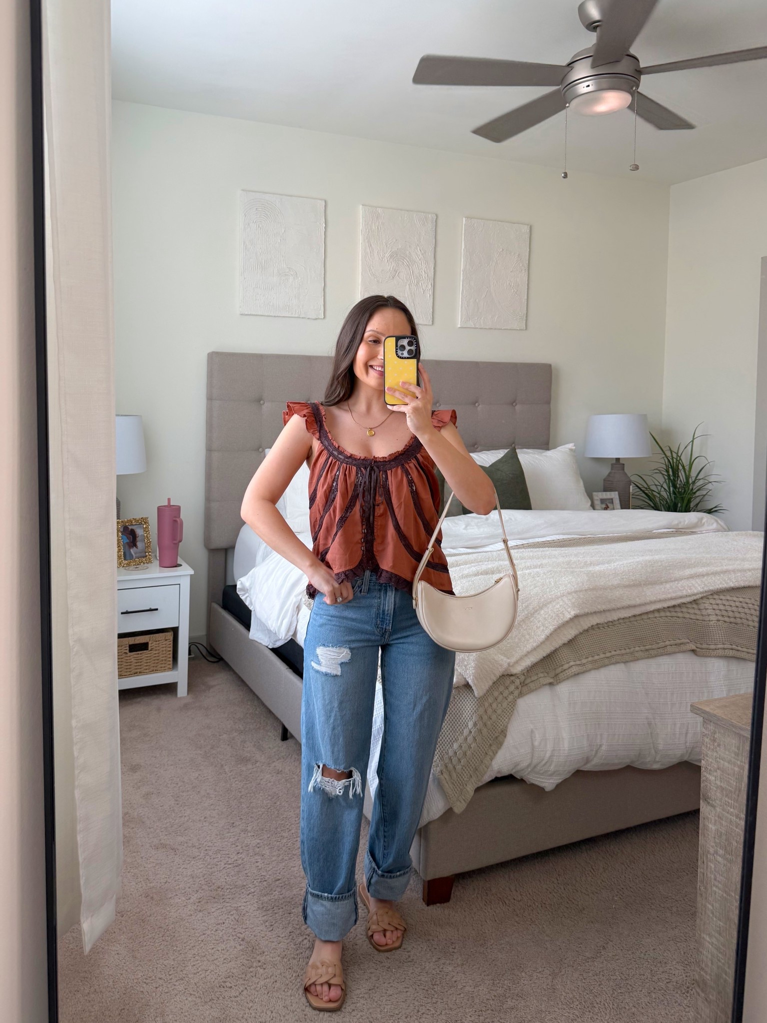 Top - XS (runs a little big), jeans - 24

#LTKdayinmylife #LTKPetite #LTKootd