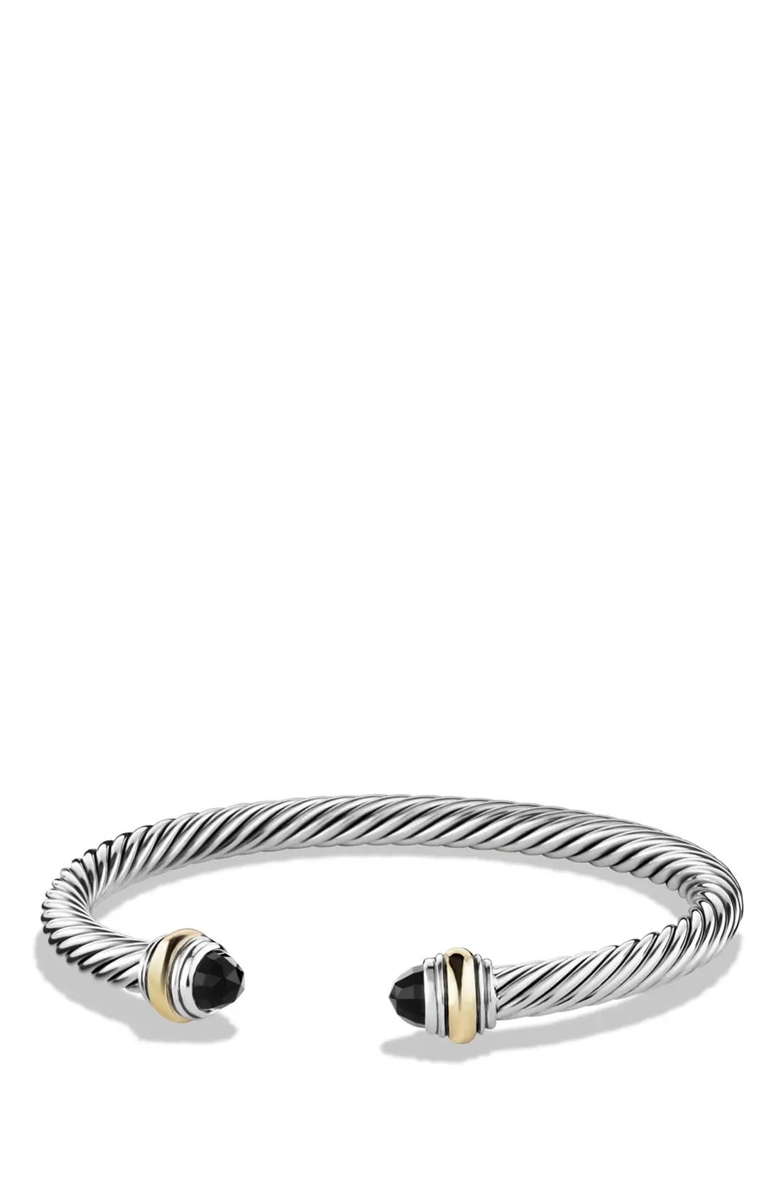 Cable Classics Bracelet with Semiprecious Stones & 14K Gold Accent, 5mm | Nordstrom