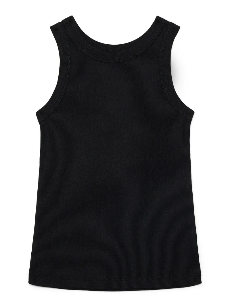 Wonder Nation Girls Kid Tough Ribbed Tank Top, Sizes 4-18 & Plus | Walmart (US)