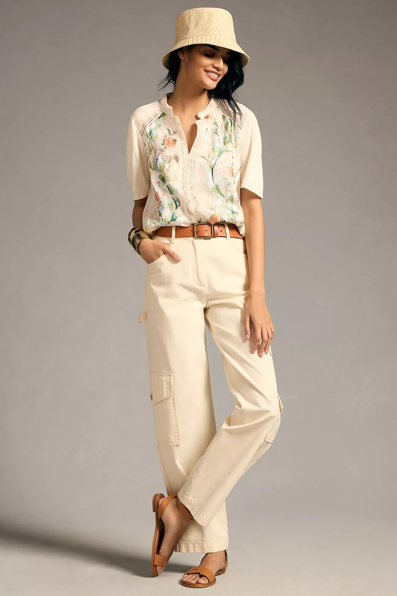 Tiny Eliana Embroidered Top | Anthropologie (US)