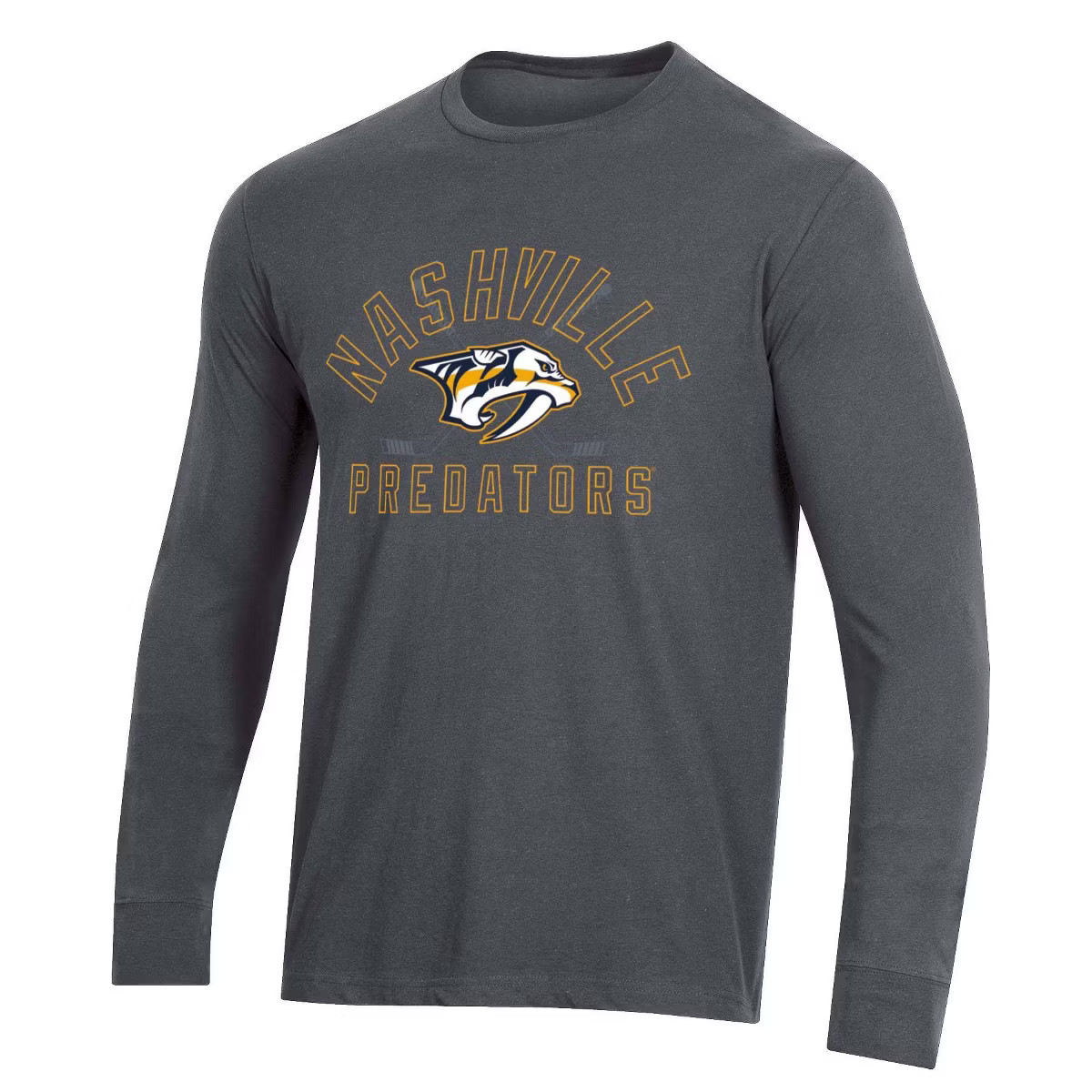 NHL Nashville Predators Men's Charcoal Long Sleeve T-Shirt | Target