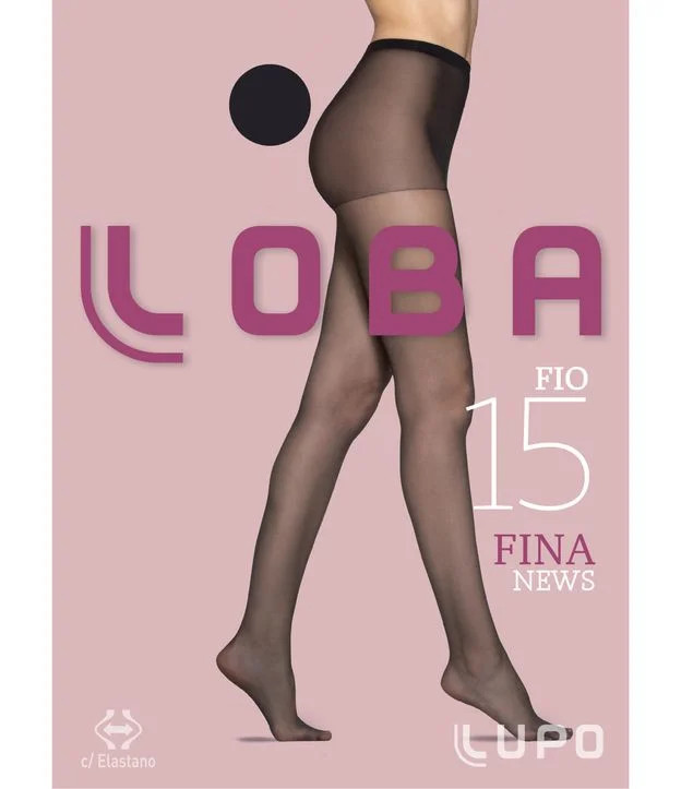 Meia Calça Loba em Poliamida Fio 15 Lupo Preto | Renner (BR)