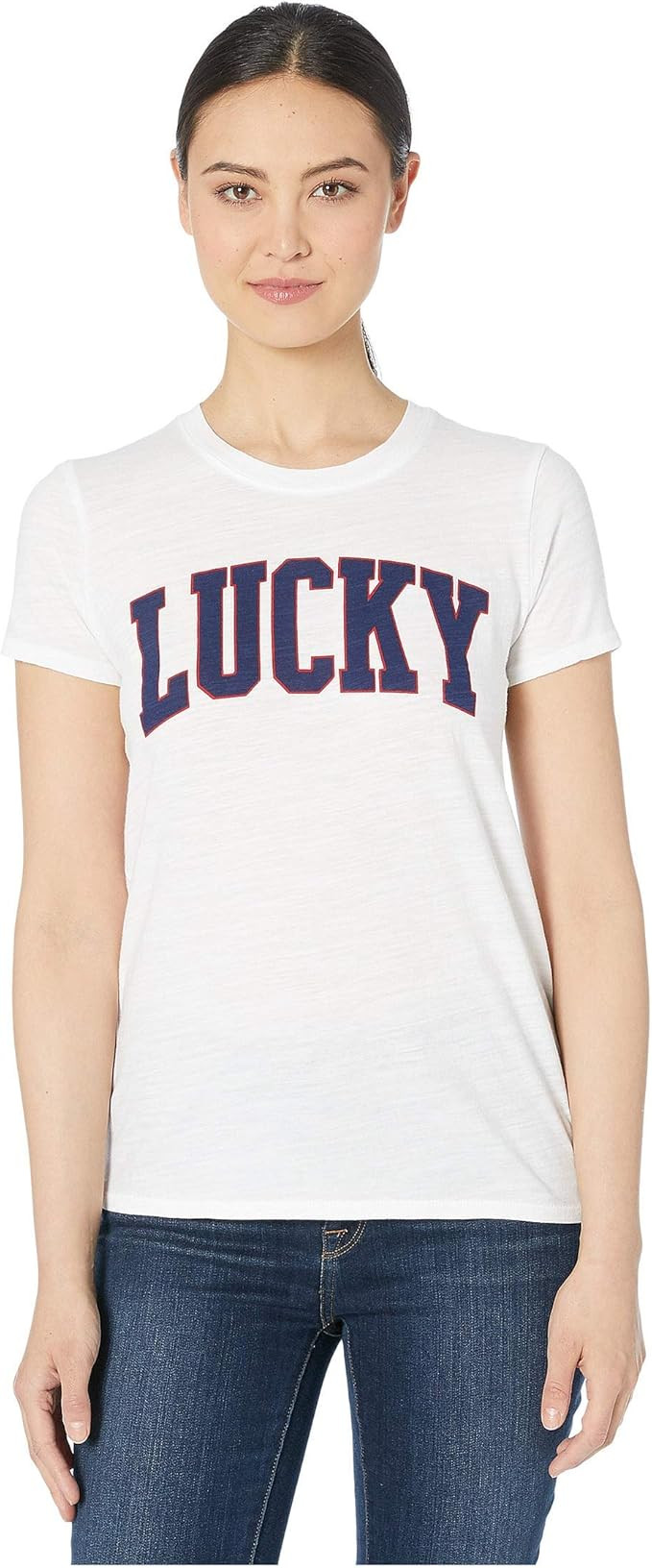 Lucky Brand Women's Lucky Varsity Tee | Amazon (US)