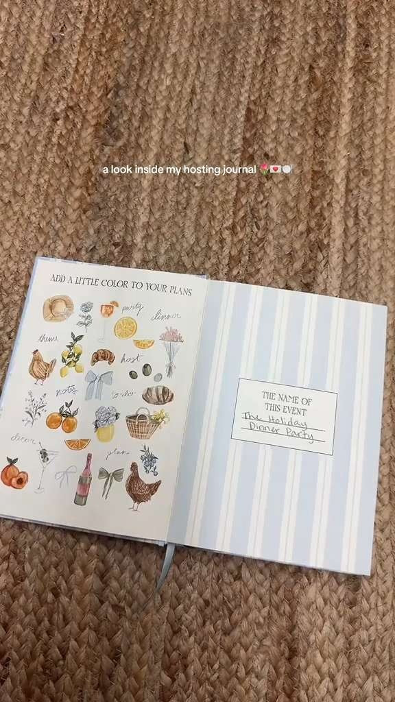 My hosting journal! I never host a dinner party without it 🍽️ 

 #LTKHome #LTKParties #LTKStyleTip