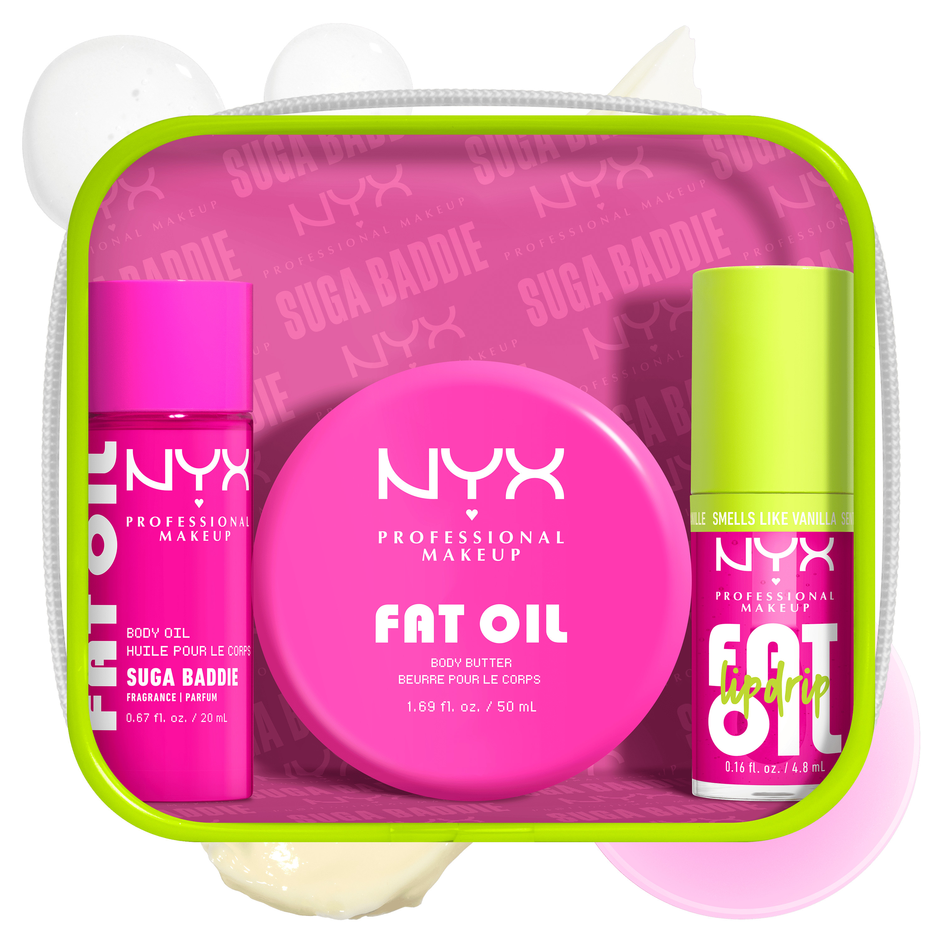 Vanilla Body Care Set Suga Baddie Fat Oil Lip & Body Kit | NYX Professional Makeup | NYX Professional Makeup (US)