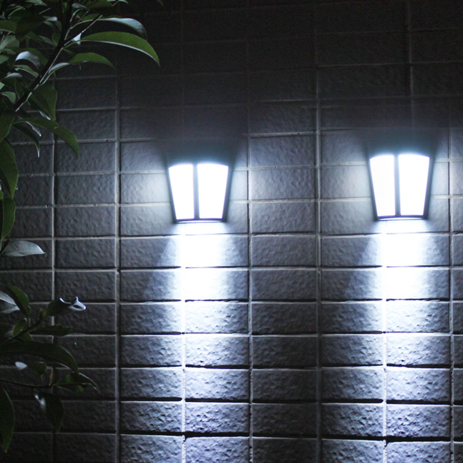 EEEKit 2/1 Pack - Solar Power LED Lights Outdoor Waterproof Wall Lamp, Wall Mounted Solar Lights,... | Walmart (US)