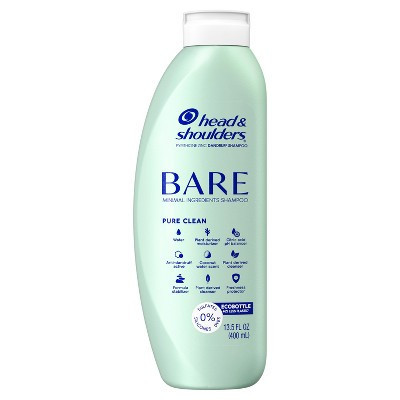 Head & Shoulders Bare Anti Dandruff Pure Clean Shampoo, Sulfate Free - 13.5 fl oz | Target