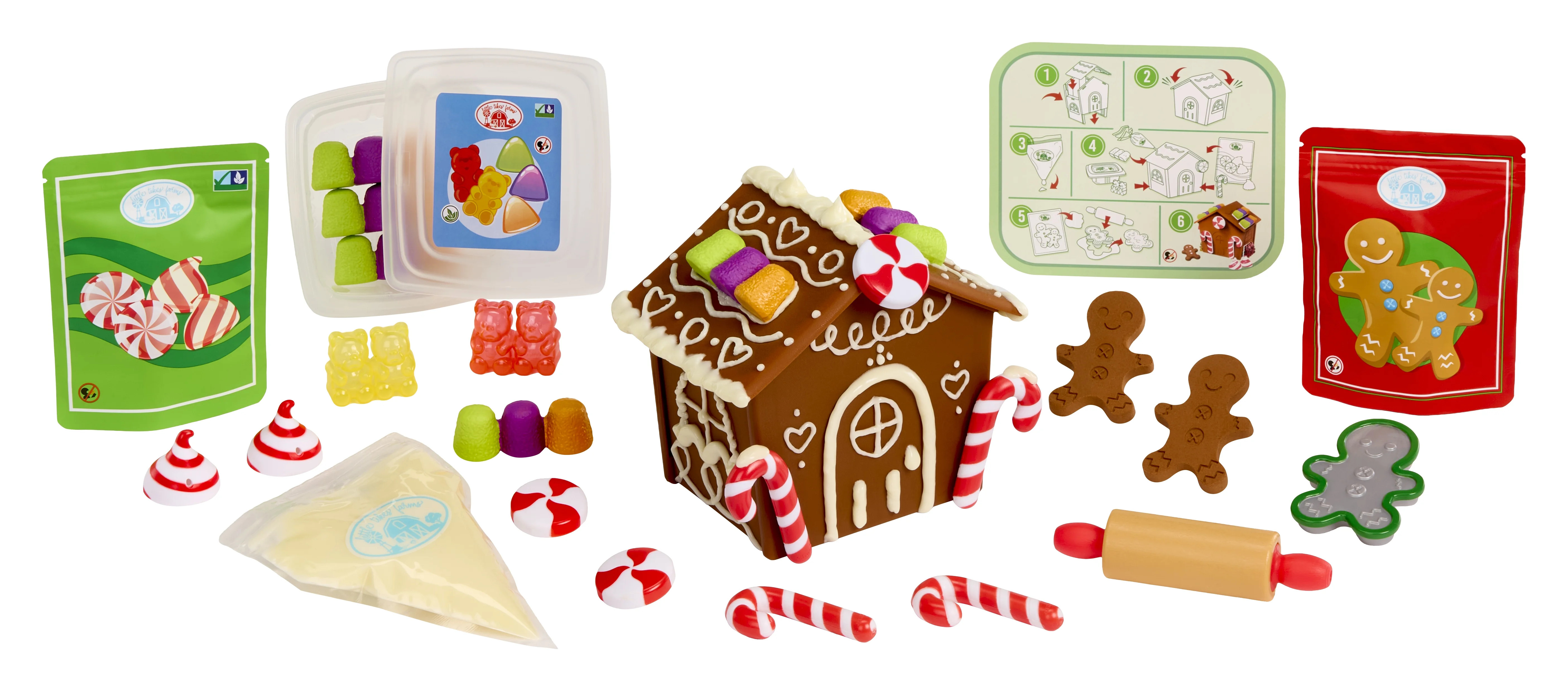 Little Tikes Creative Chefs Gingerbread House Kit, with Make-It Mix Play Sand, Ages 3+ | Walmart (US)