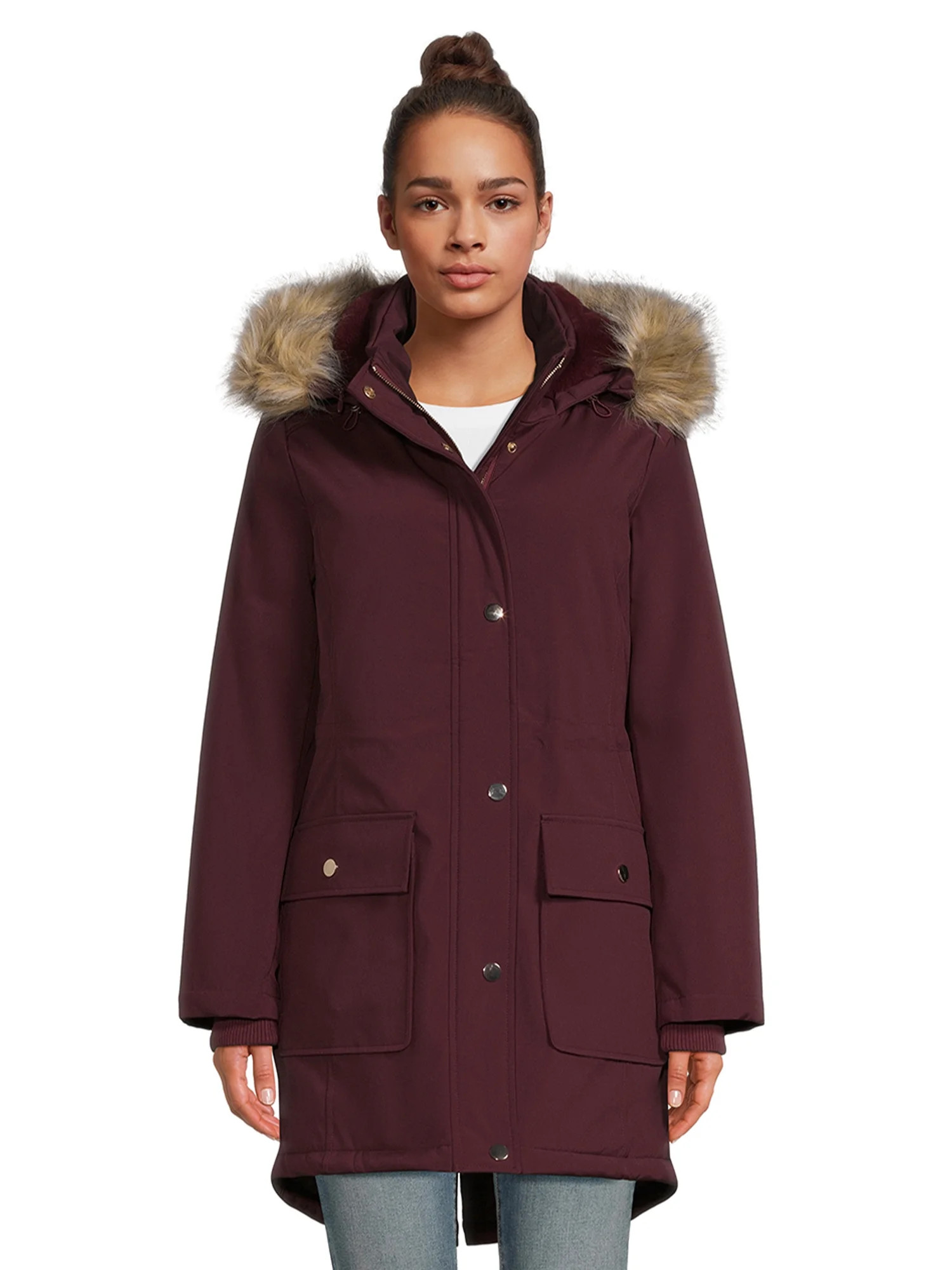 Time and Tru Women's Heavyweight Anorak Jacket, Sizes XS-2X | Walmart (US)