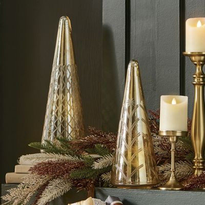 Vintage Glass Trees, Set of 2 | Grandin Road