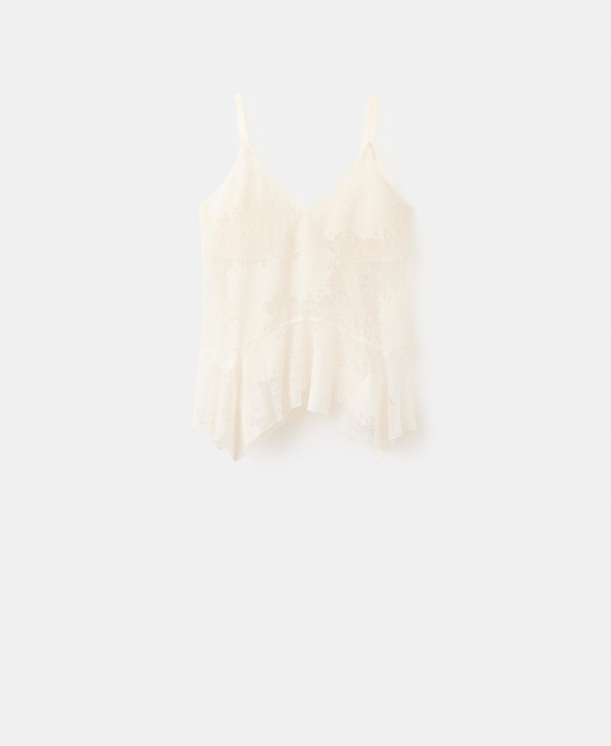 Mango Women's Lace Top - Ecru | Macy's