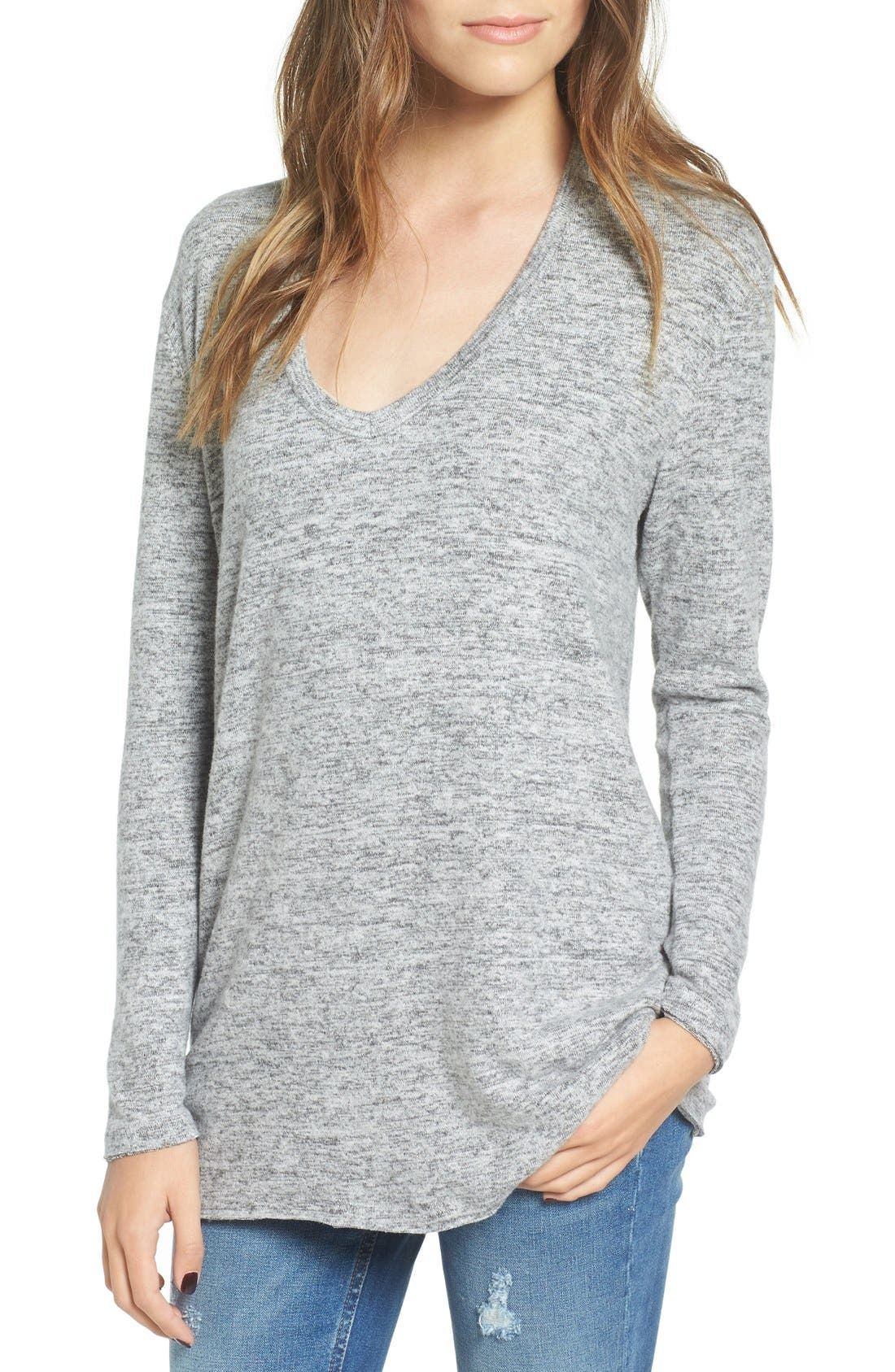 V-Neck Long Sleeve Sweater | Nordstrom