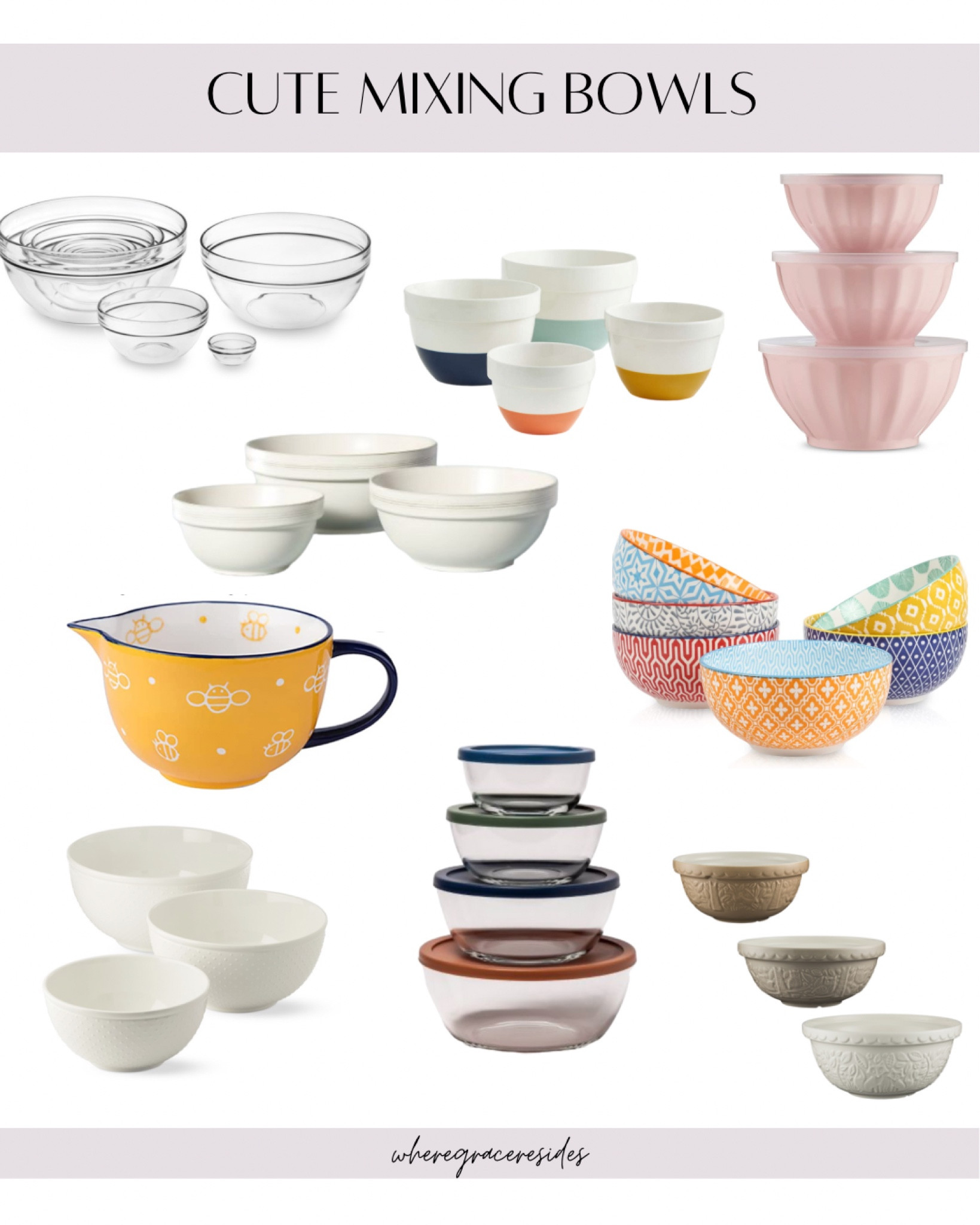 Glass Mixing Bowl 10-Piece Set curated on LTK