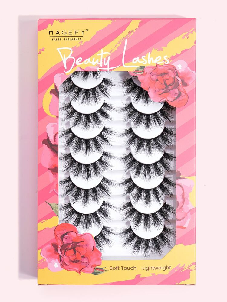 8pairs Volumized False Eyelashes | SHEIN