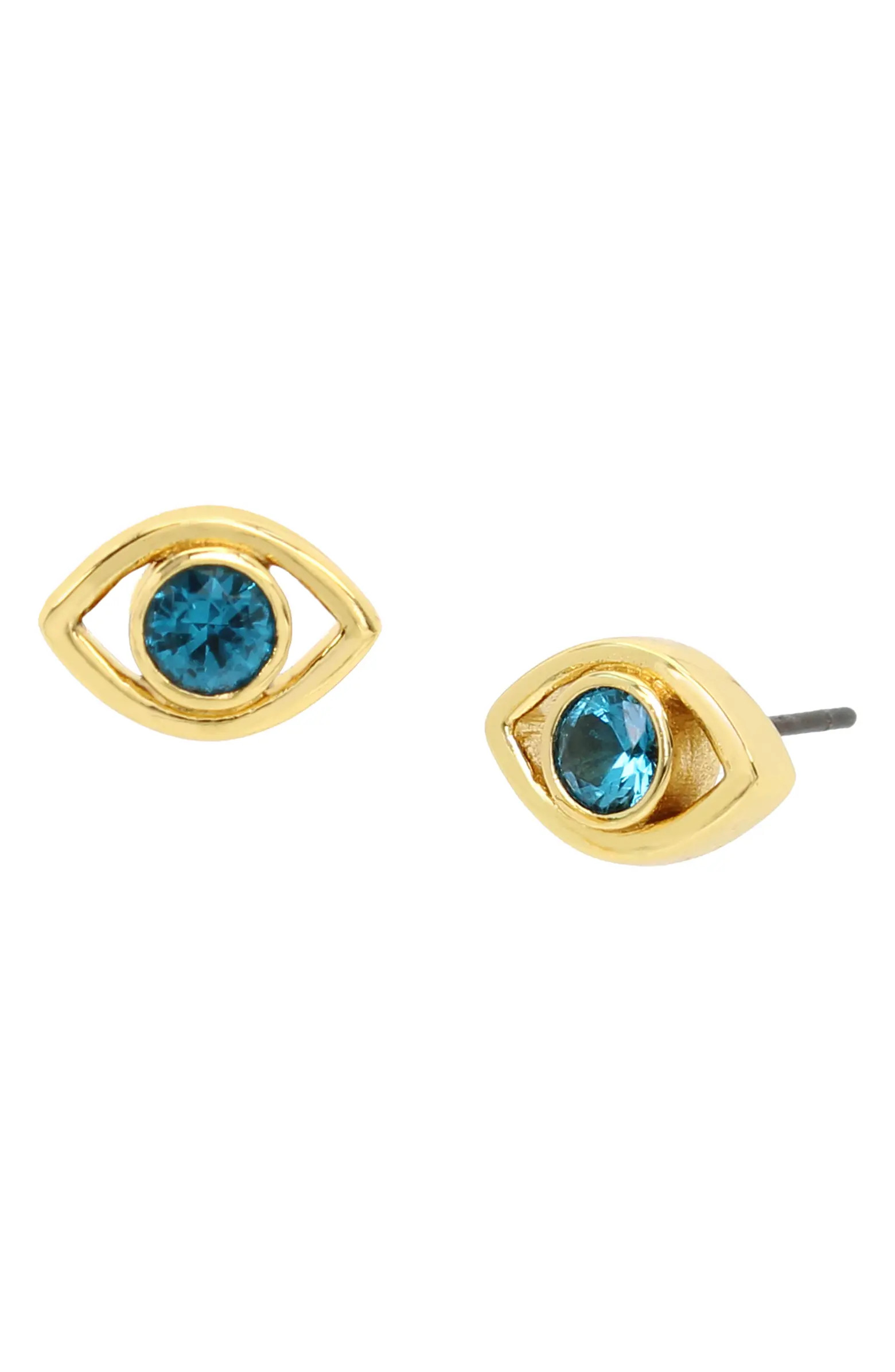 Kurt Geiger London Crystal Evil Eye Stud Earrings | Nordstrom | Nordstrom